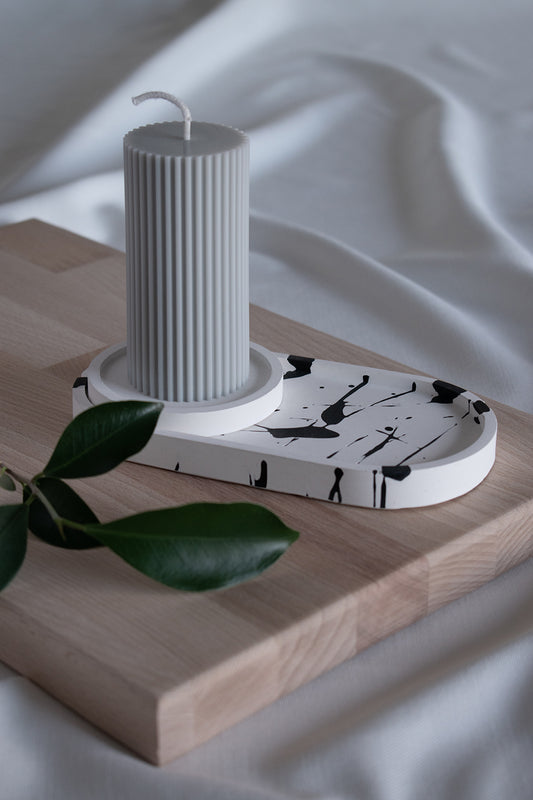 ALIA & ADA - Schalen weiß mit schwarz im Set