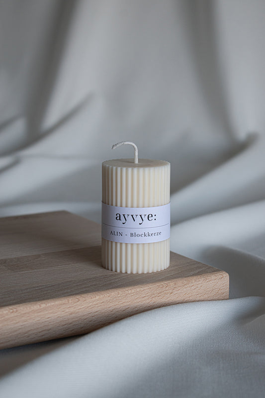 ALIN - Blockkerze Ivory