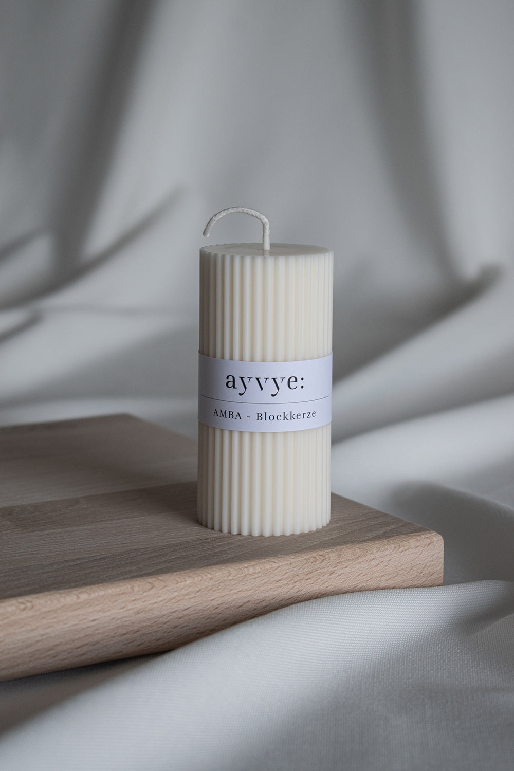 AMBA - Blockkerze Ivory
