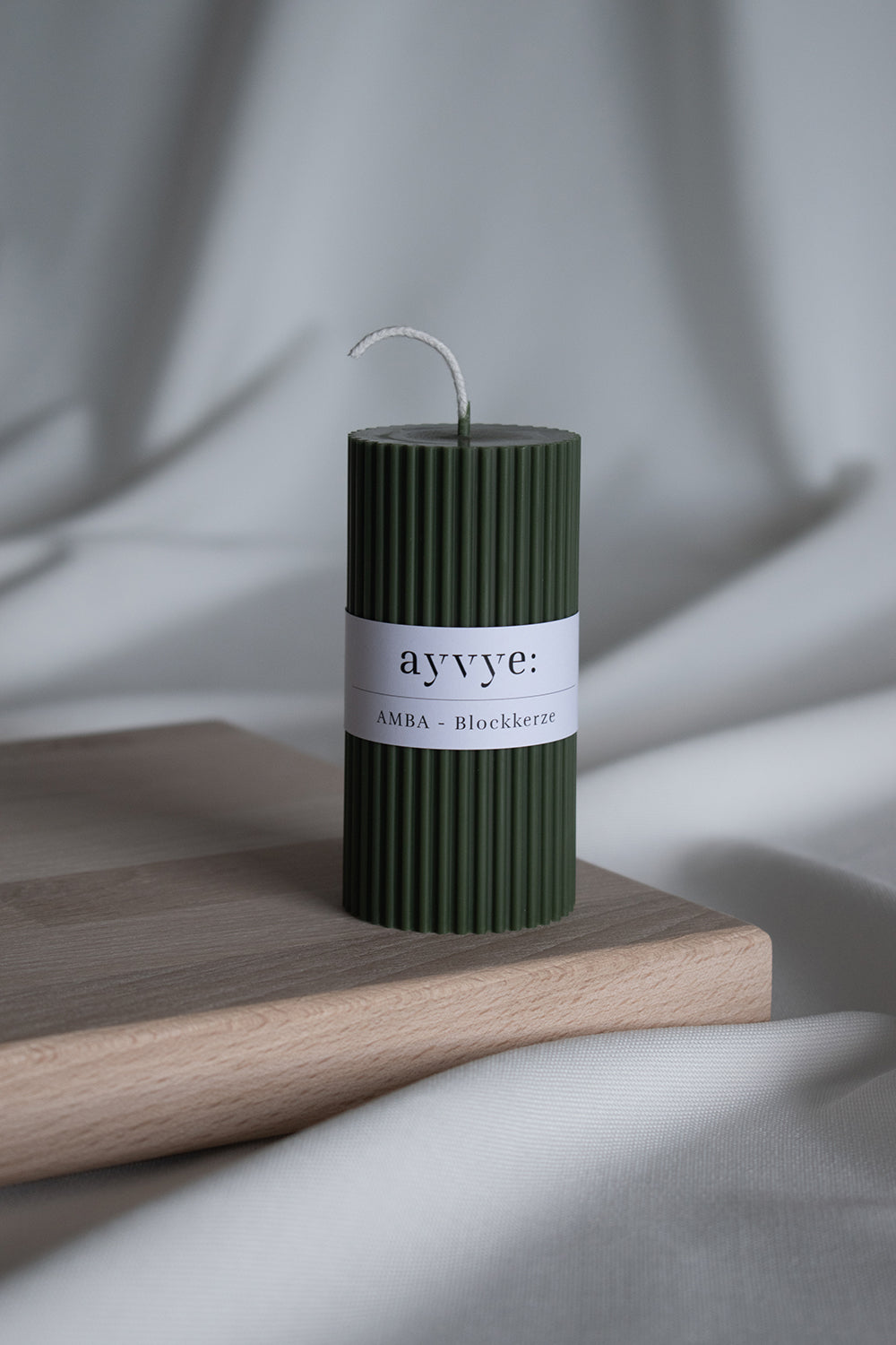 AMBA - Blockkerze Grün