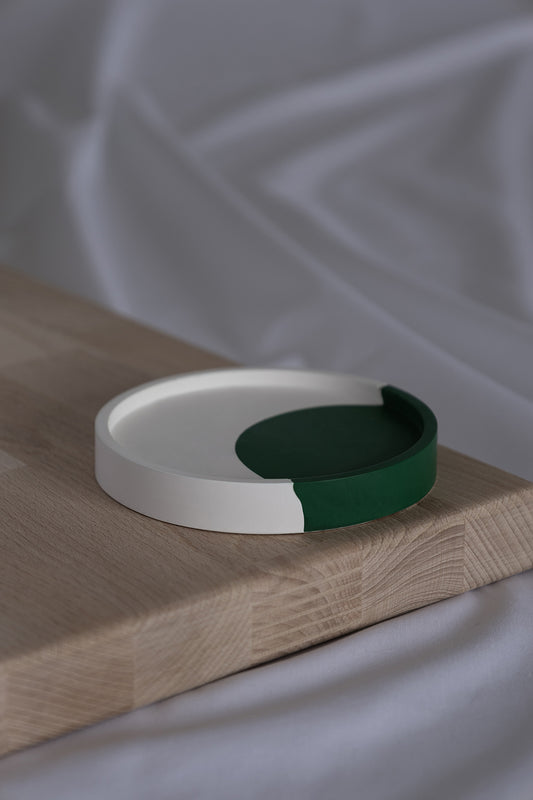 AMI – Schale weiß mit grün mittel