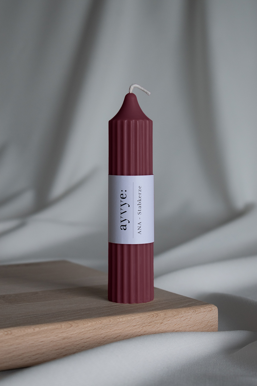 ANA - Stabkerze Burgunder