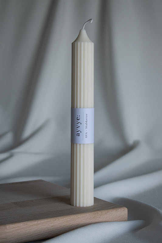 AVA - Stabkerze Ivory