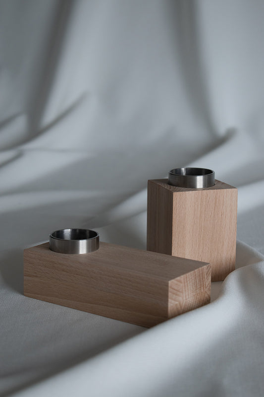 AZA - Kerzenständer Buchenholz