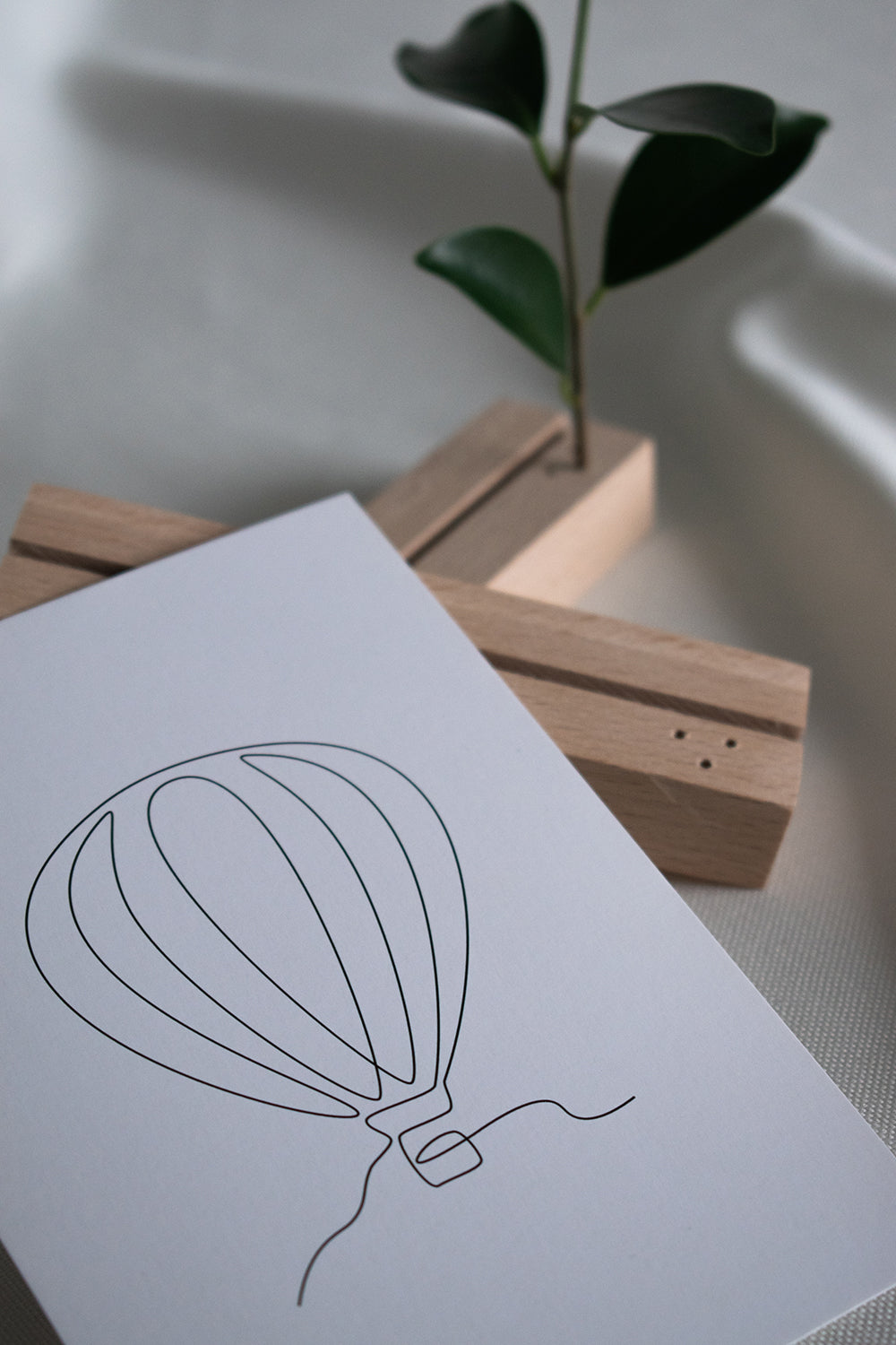 Postkarte - heißluftballon: