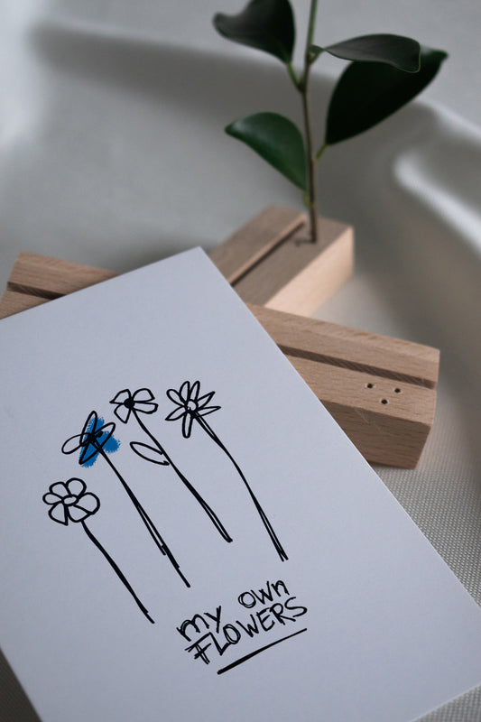 Postkarte - my own flowers
