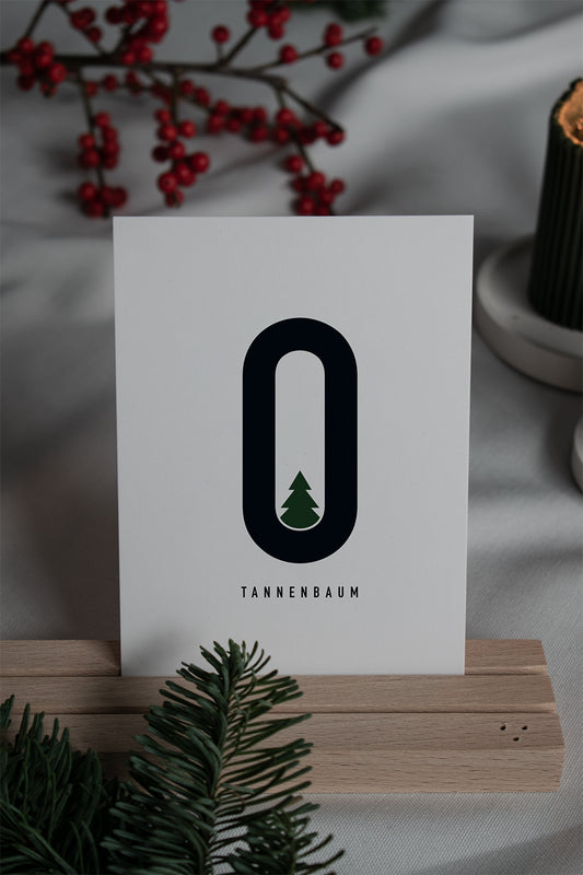 Postkarte – o tannenbaum