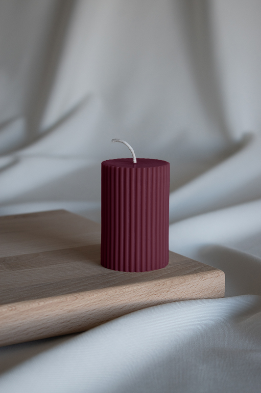 ALIN - Blockkerze Burgunder