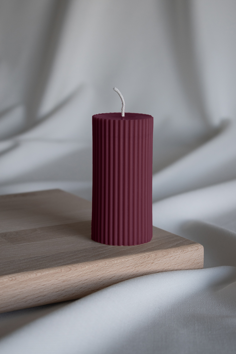 AMBA - Blockkerze Burgunder