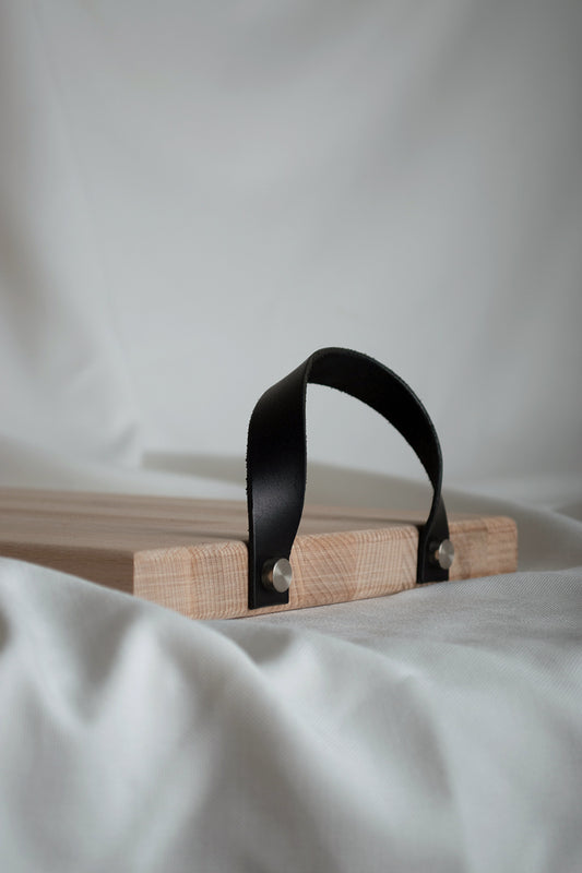 AYLA - Dekobrett Groß mit Lederschlaufen