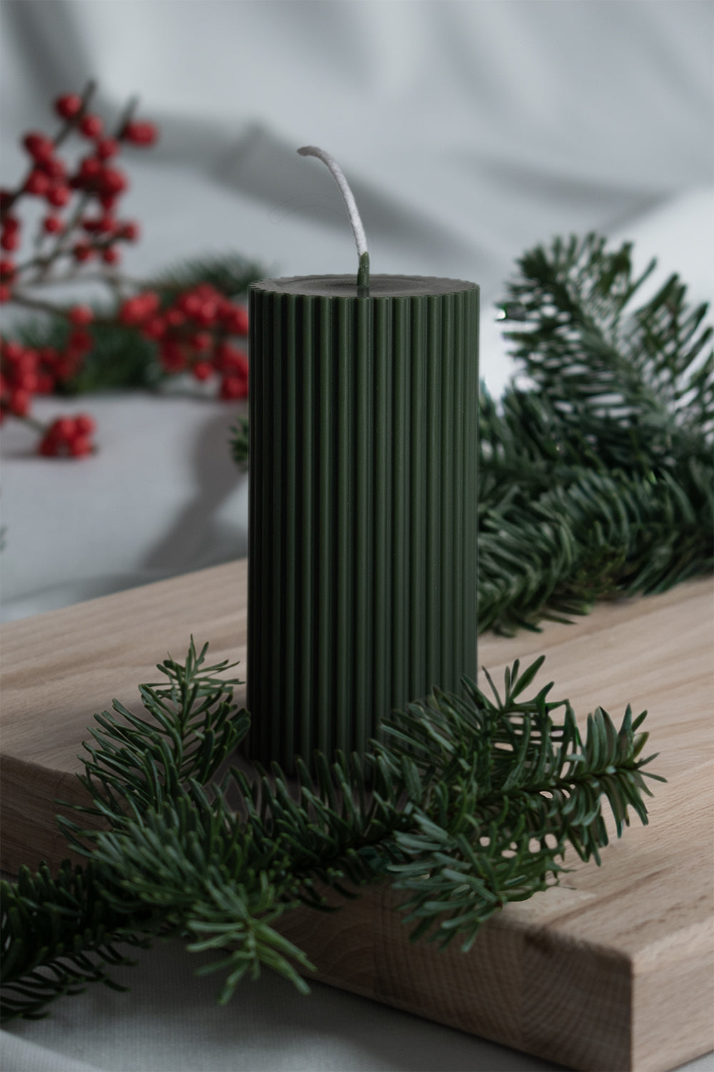 AMBA - Blockkerze Grün