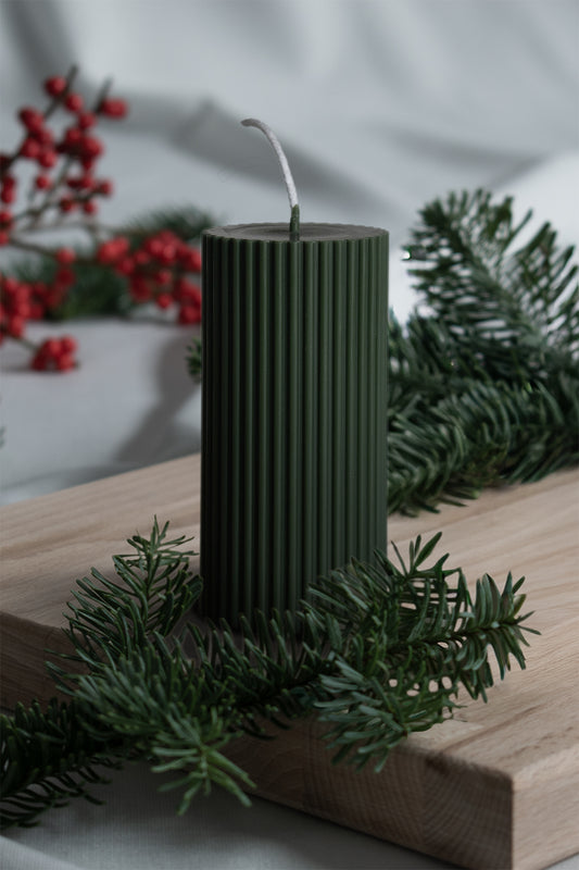 AMBA - Blockkerze Grün