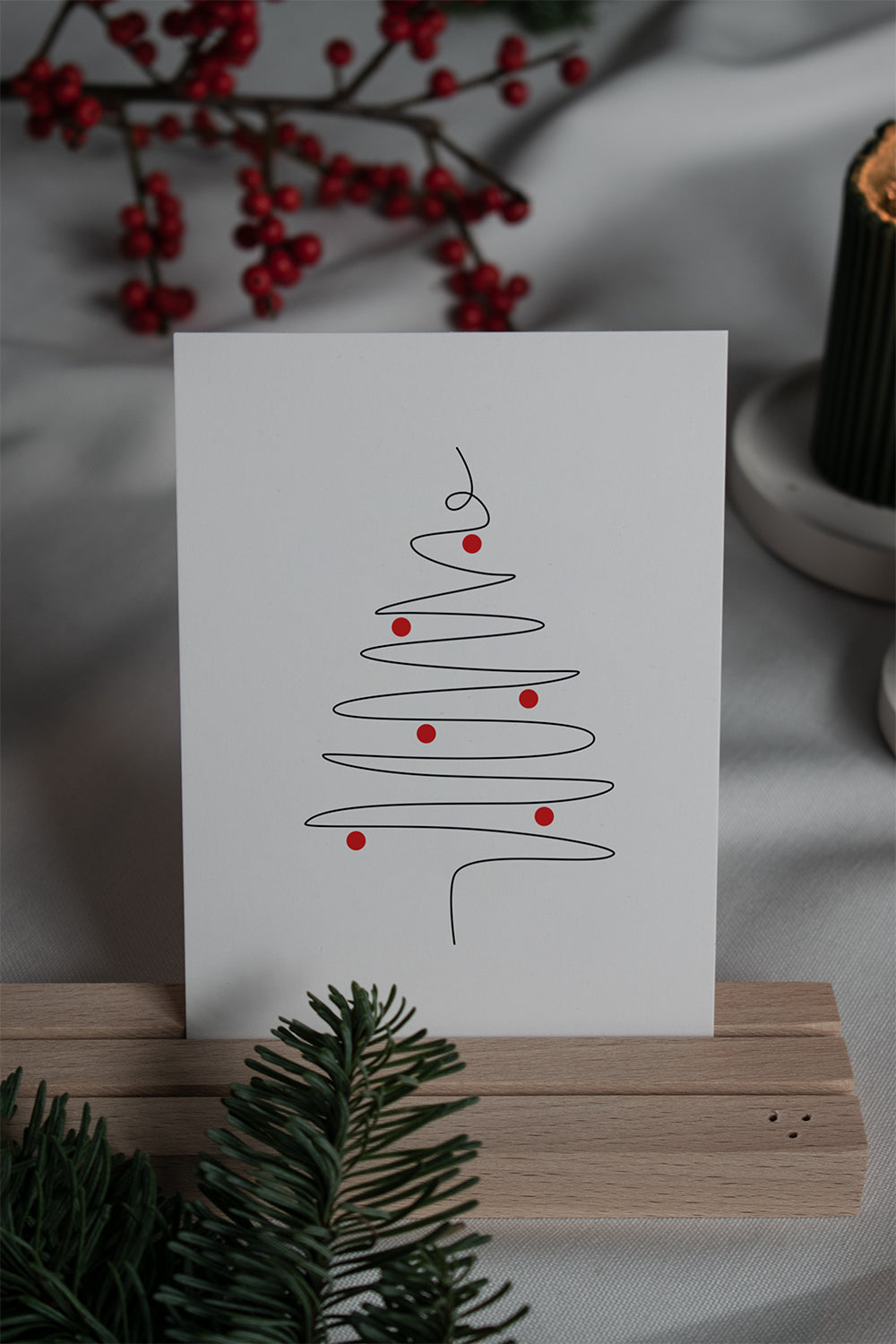 Postkarte – weihnachtsbaum: