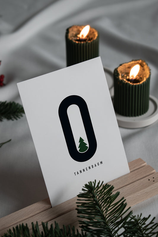Postkarte – o tannenbaum