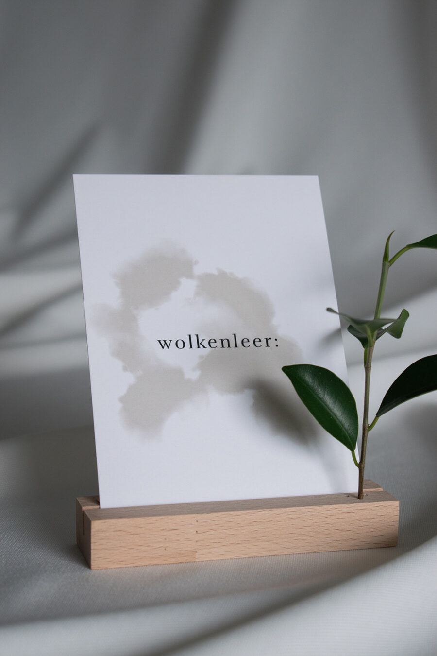 Wolkenleer_Moderne Postkarten mit Spruch in Buchenholzkartenständer_ayvye_0636